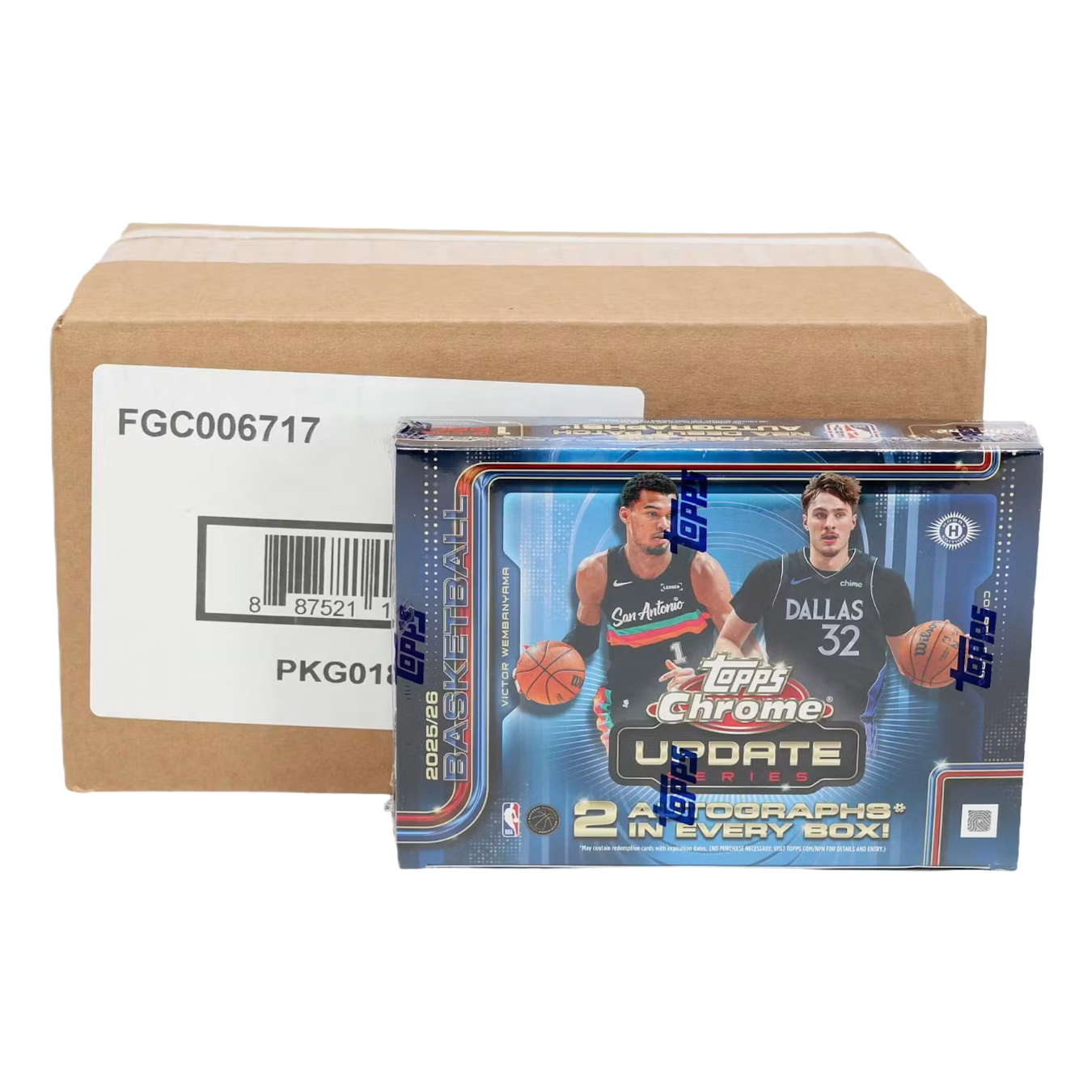 2025/26 Topps Chrome Update Series Basketball Delight 6-Box Case