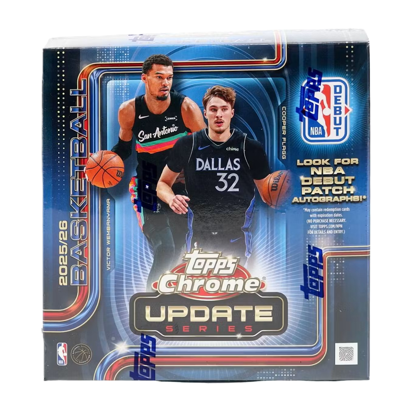2025/26 Topps Chrome Update Series Basketball Mega Box