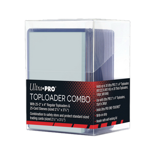 Ultra Pro 3" x 4" Clear Toploader Combo (25-Count)