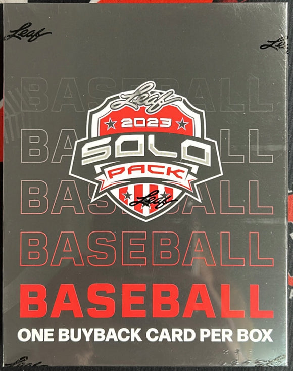 2023 Leaf Solo Pack Baseball Edition Box