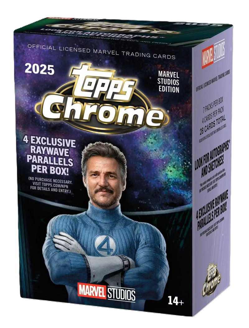 Marvel Studios Chrome 7-Pack Blaster Box (Topps 2024/25)-1