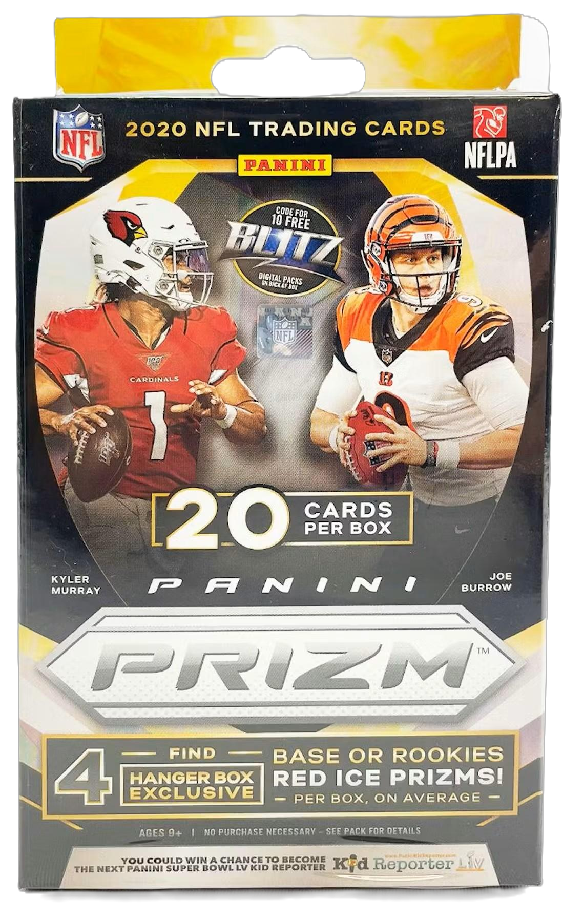 2020 Panini Prizm Football Hanger Box (Red Ice Prizms)-1