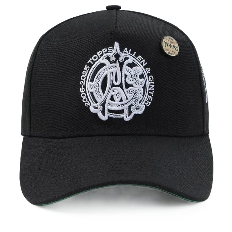 M&N x Topps Allen & Ginter Black 20th Anniversary Pro Pinch Snapback Hat-1
