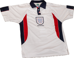 David Beckham Autographed #7 England 1998 Replica Home Jersey-2