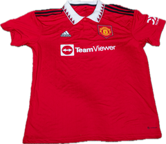 David Beckham Autographed #7 Manchester United 2022-23 Replica Home Jersey-2