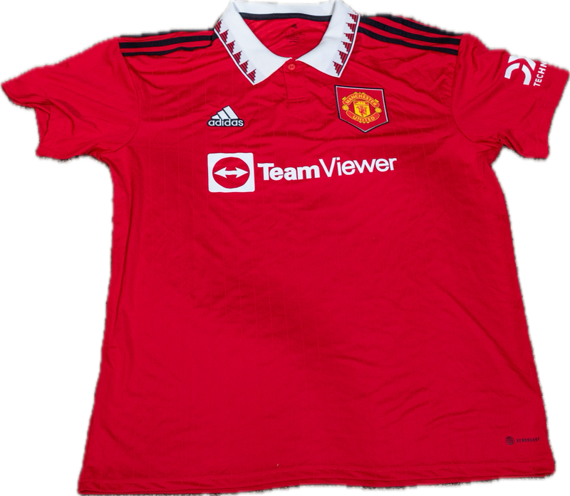 David Beckham Autographed #7 Manchester United 2022-23 Replica Home Jersey-2