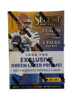 2023 Panini Select Draft Picks Football Blaster Box (Green Lazer)-1