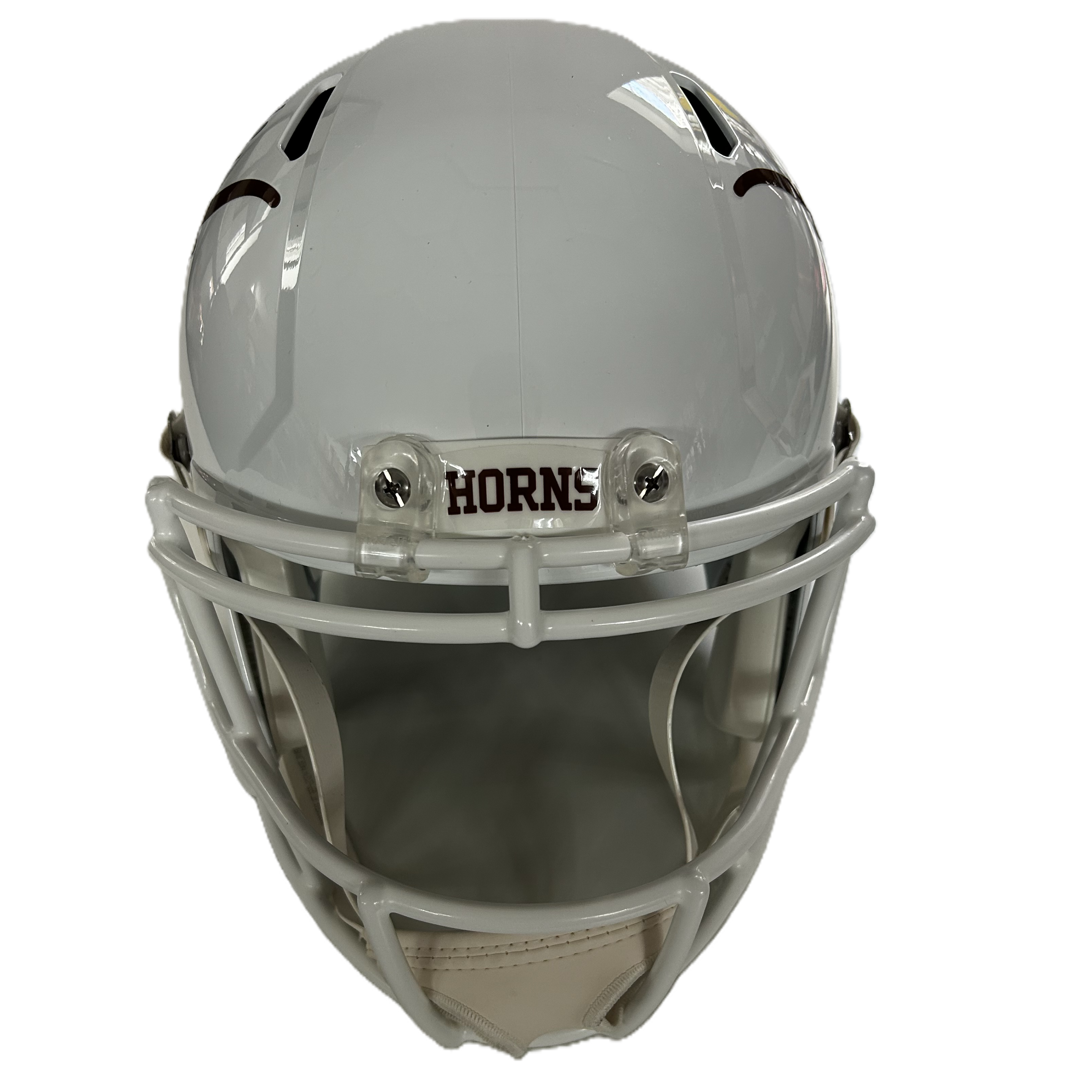 Arch Manning Autographed University of Texas Full-Size White Speed Replica Helmet-3