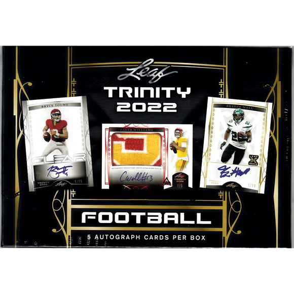 2022 Leaf Trinity Football Hobby Box