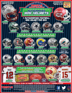 2023 TriStar Hidden Treasures Autographed Football Mini Helmet Hobby Box-1