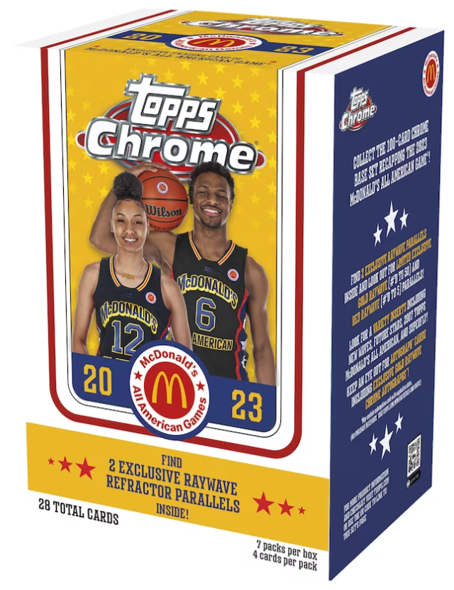 2023 Topps McDonald's All American Chrome Basketball Blaster Box-1