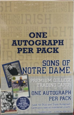2006 Notre Dame Premium College Trading Cards Box
