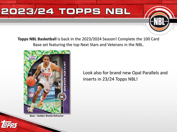 2023-24 Topps NBL Basketball Hobby Box