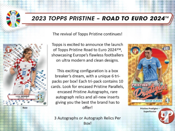 2023 Topps Road To Euro 2024 Pristine Soccer Hobby Box **PRESALE