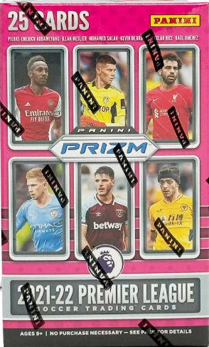 2021-22 Panini Prizm Premier League EPL Soccer Cereal Box