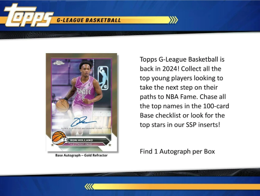 2023-24 Topps G League Basketball Hobby Box