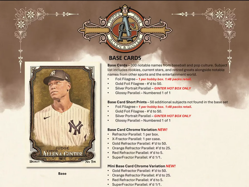 2024 Topps Allen & Ginter Baseball Hobby Pack-2
