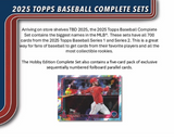 2025 Topps Complete Baseball Factory Set - Hobby