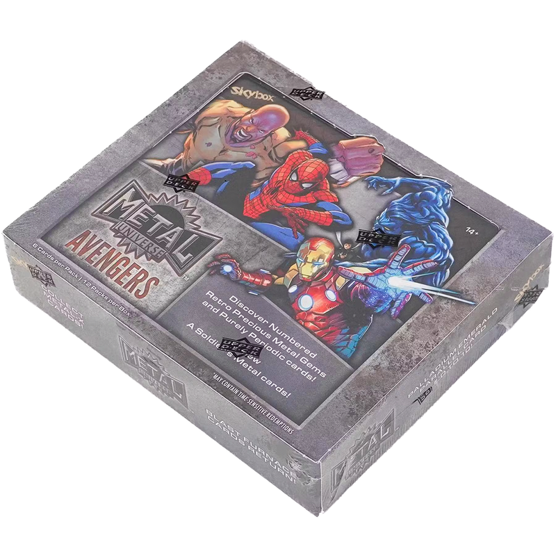 marvel metal booster box Skybox Avengers Metal Universe Trading Card Blaster Box : Target