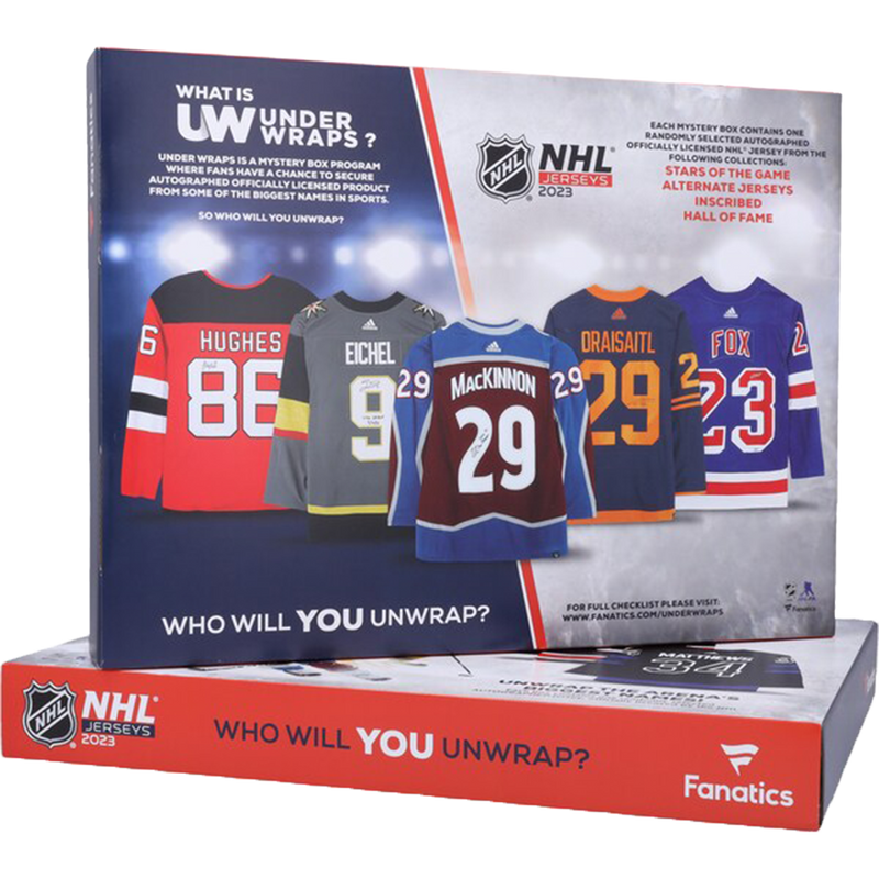 2023 Under Wraps Single Autographed NHL Jersey Box Fanatics Authentic-1