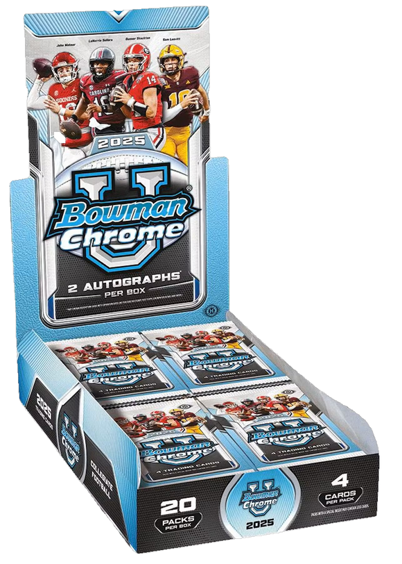 Product 2025 Bowman Chrome University Football Hobby Box Link