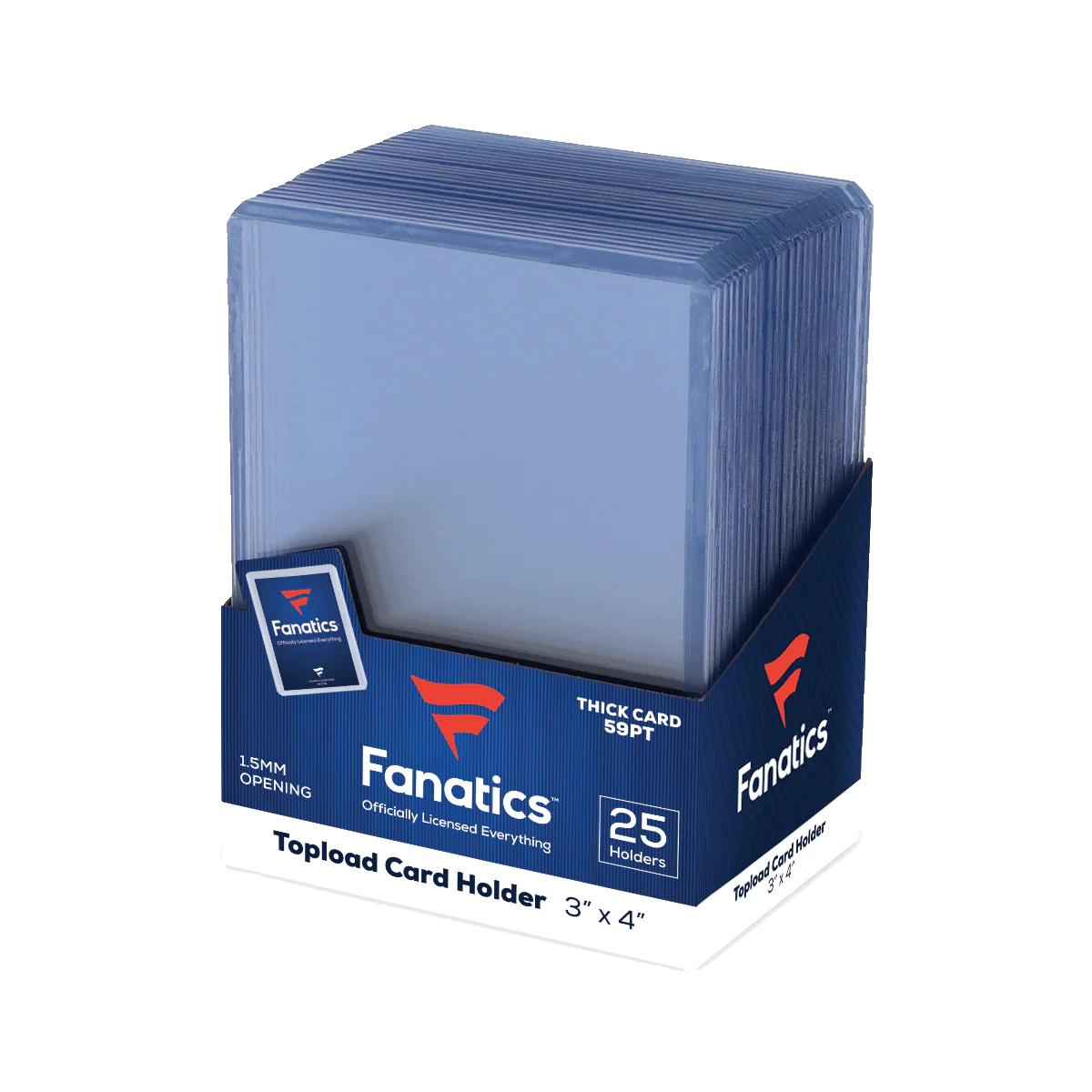 Fanatics 3x4 59pt. Toploaders 25-Count Pack
