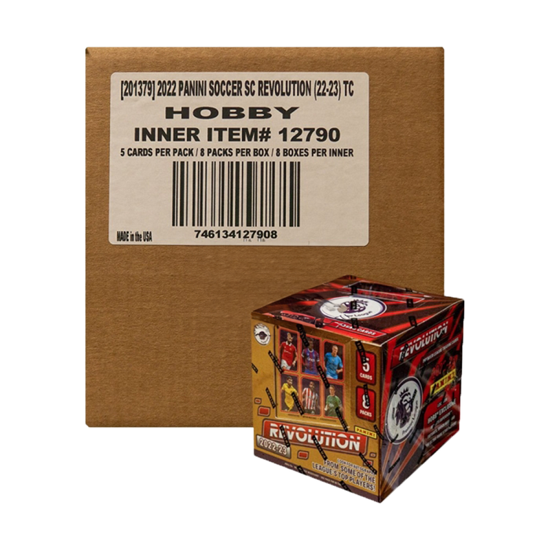 2022-23 Panini Revolution Soccer Hobby 8 Box Case-1
