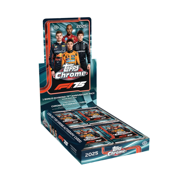 Product 2025 Topps Chrome Formula 1 Hobby Box **PRESALE** Link