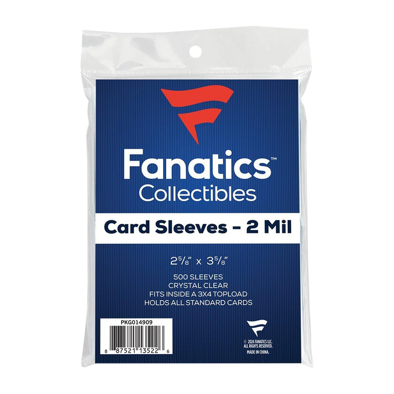 Fanatics Standard Card Soft Sleeves (500 Count Pack)-1