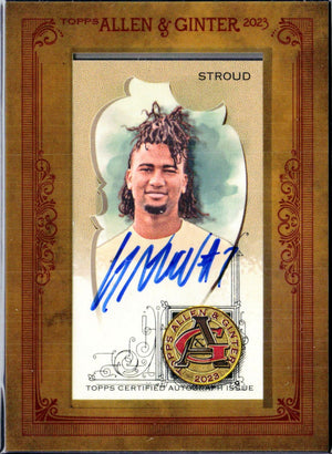 Cj Stroud RC 2023 Topps Allen & Ginter Mini Framed Rookie Auto