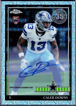 Caleb Downs RC 2026 Topps Silver Pack Chrome 1991 Throwback Rookie Auto