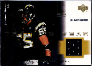 Junior Seau 2001 Upper Deck Training Gear Jersey Patch