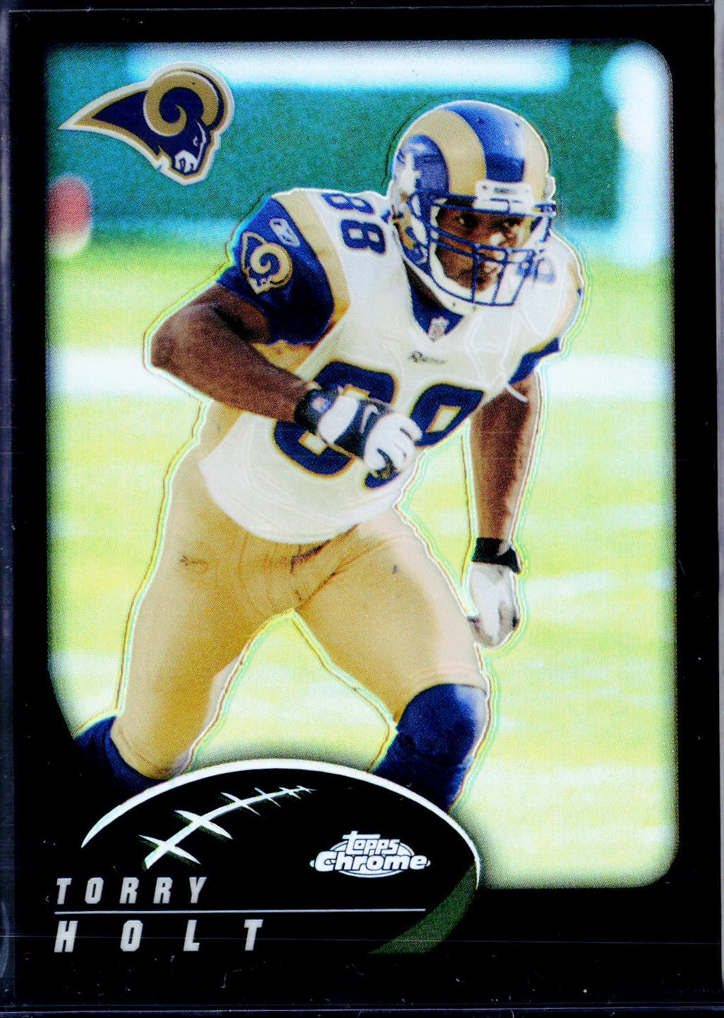 Torry Holt 2002 Topps Chrome Black Refractor SP 350/599-1
