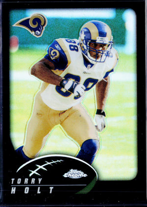 Torry Holt 2002 Topps Chrome Black Refractor SP 350/599