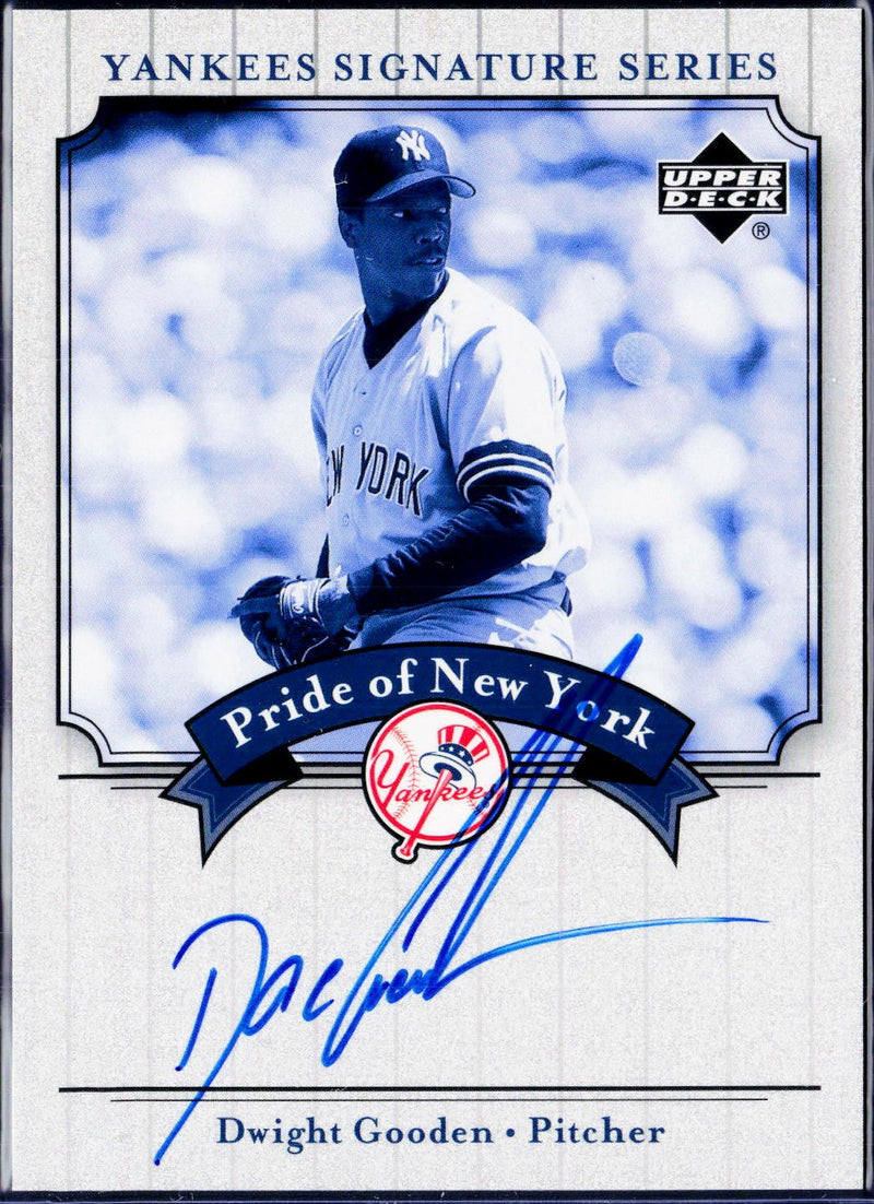 Dwight Gooden 2003 Upper Deck Pride Of New York Signature Series Auto-1