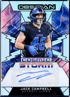 Jack Campbell 2024 Panini Obsidian Cosmic Storm Auto SP 97/99-1
