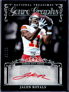 Jalen Royals RC 2025 National Treasures Genre Graphs Rookie Auto SP 8/25-1