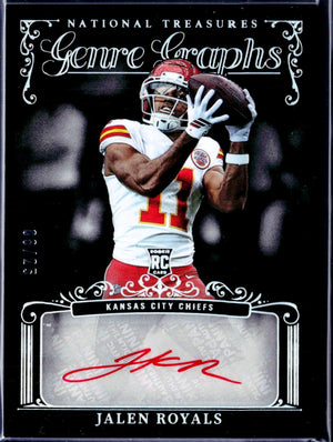 Jalen Royals RC 2025 National Treasures Genre Graphs Rookie Auto SP 8/25