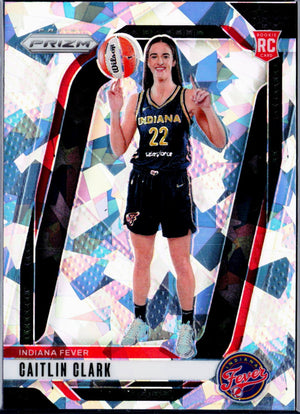 Caitlin Clark RC 2024 Panini Prizm WNBA Cracked Ice Rookie #145
