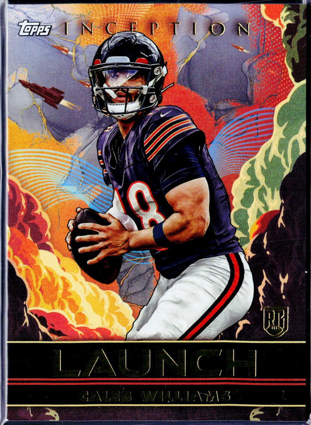 Caleb Williams RC 2024 Topps Inception Launch Rookie SSP-1