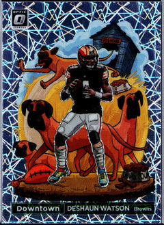 Deshaun Watson 2022 Donruss Optic Downtown! Case Hit SSP-1