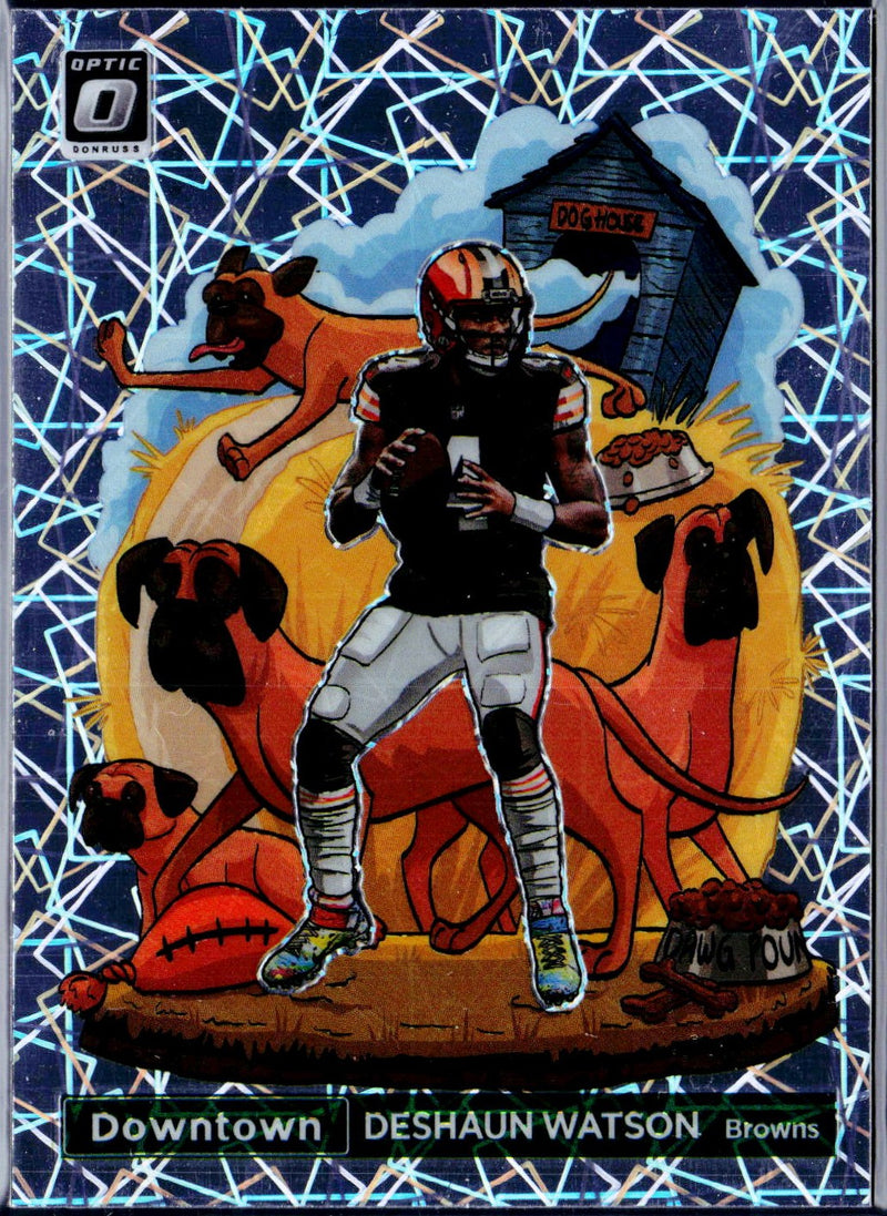 Deshaun Watson 2022 Donruss Optic Downtown! Case Hit SSP-1