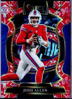 Josh Allen 2025 Panini Select Concourse Lucky Envelope Prizm SP 6/8-1