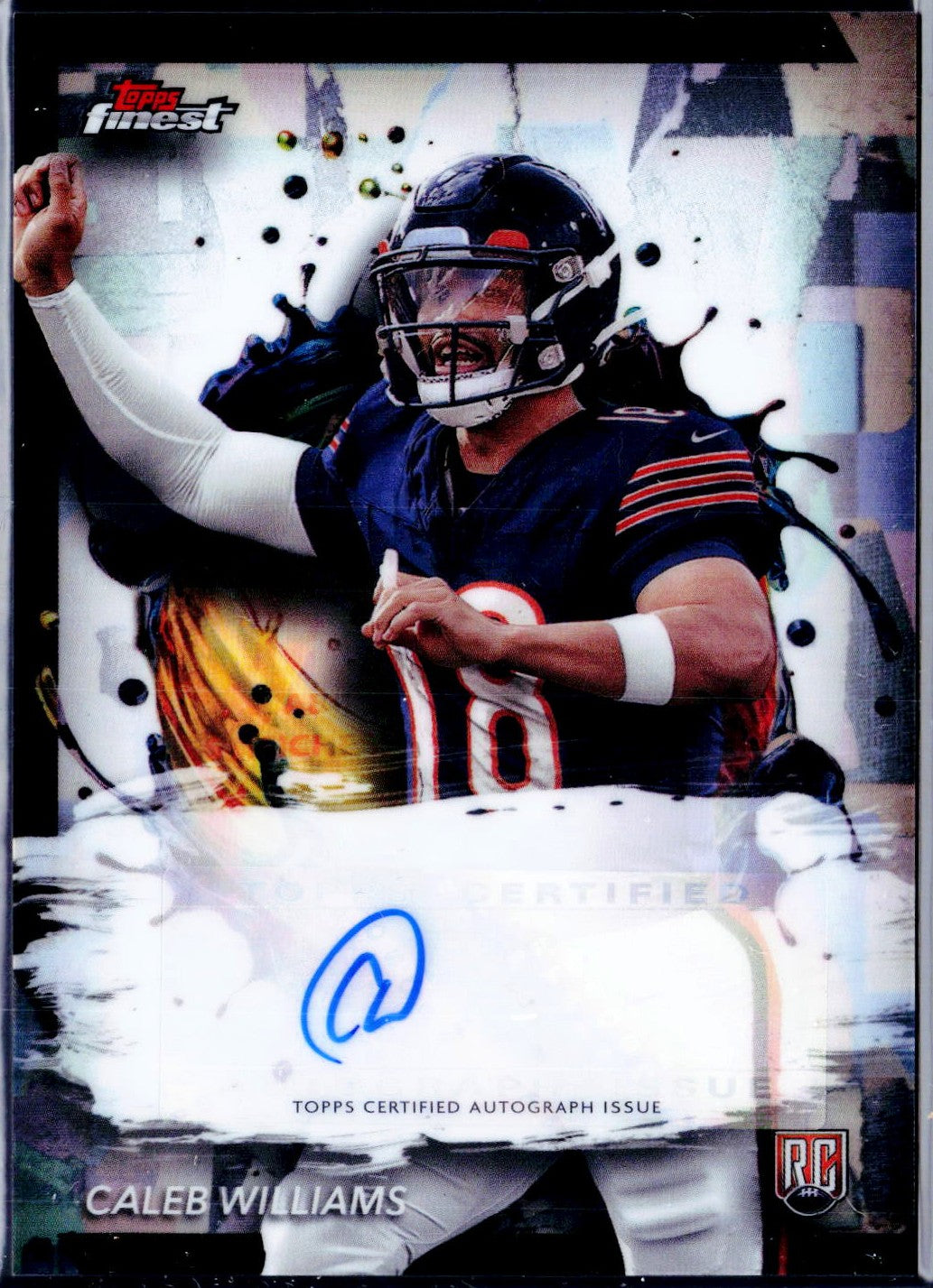 Caleb Williams RC 2024 Topps Finest Rookie Auto
