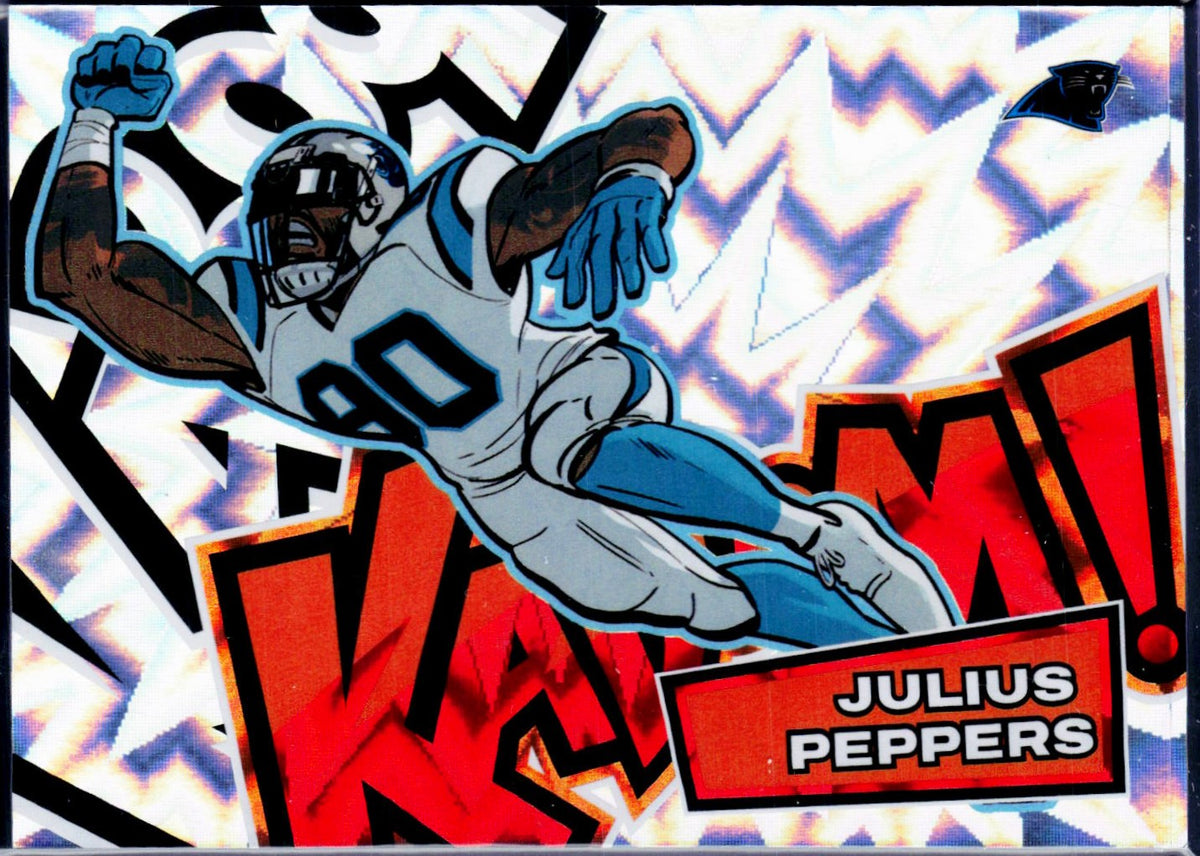 Julius Peppers 2025 Panini Absolute Horizontal Kaboom! Case Hit SSP #18-1