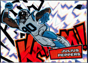 Julius Peppers 2025 Panini Absolute Horizontal Kaboom! Case Hit SSP #18