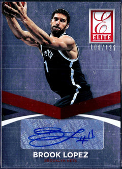 Brook Lopez 2014-15 Donruss Elite Auto SP 108/125-1