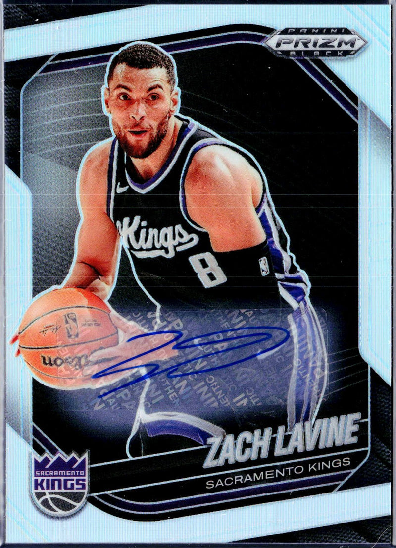 Zach Lavine 2024-25 Panini Prizm Black Silver Auto #53-1
