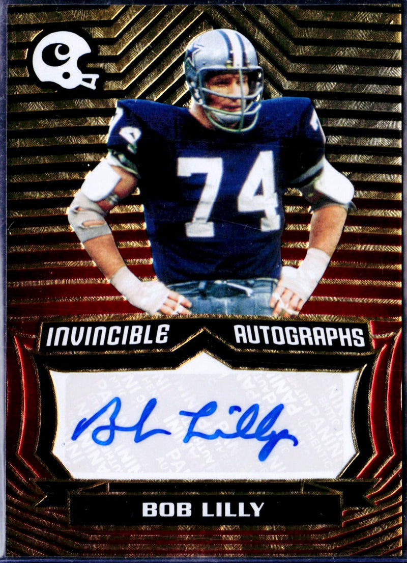 Bob Lilly 2021 Panini Chronicles Red Invincible Auto SP 54/75-1