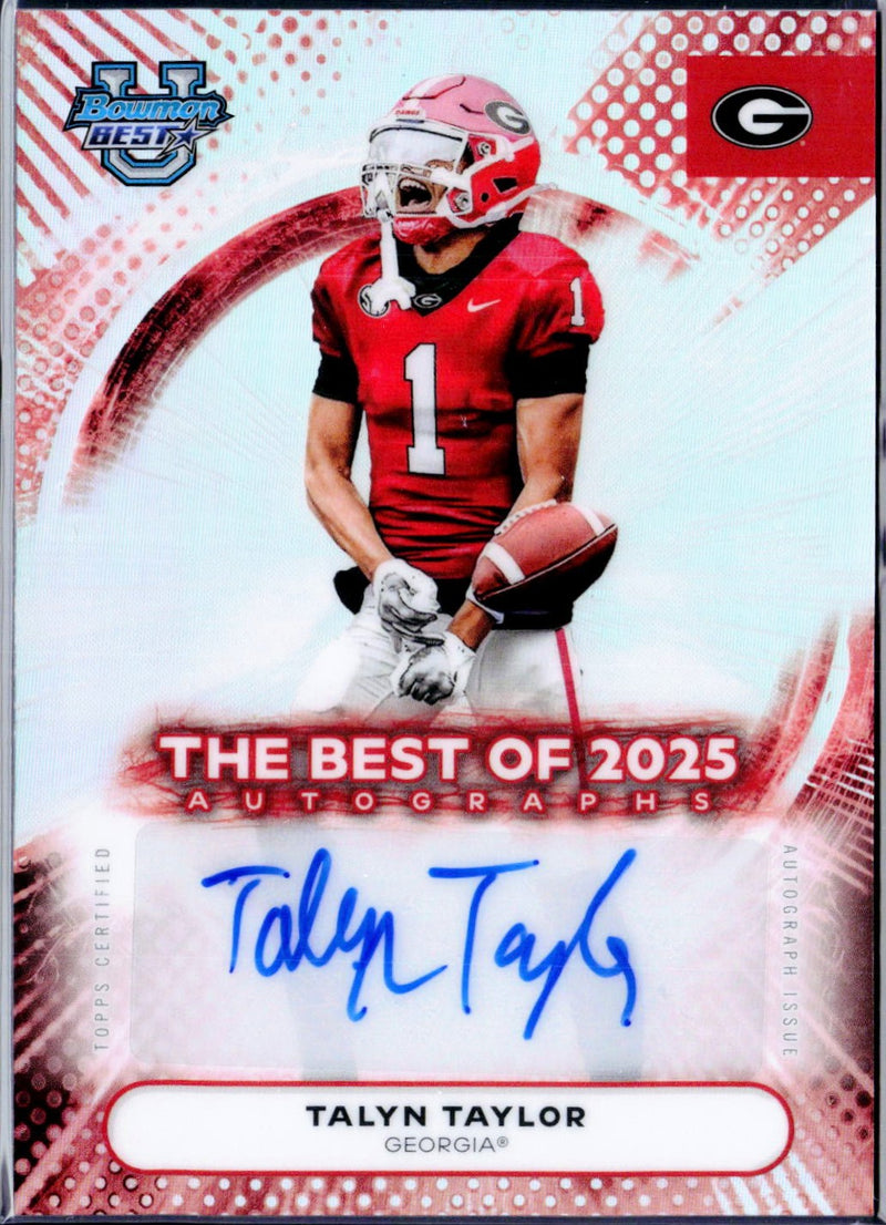 Nate Frazier RC 2025 Bowman University Best Rookie Auto-1